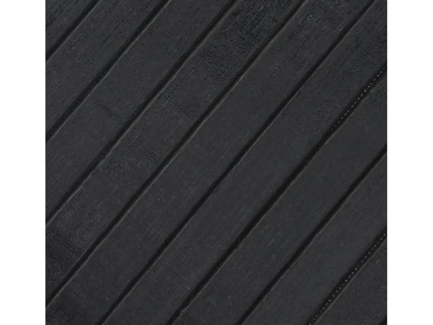 Alfombra rectangular gris 100x400 cm bambú