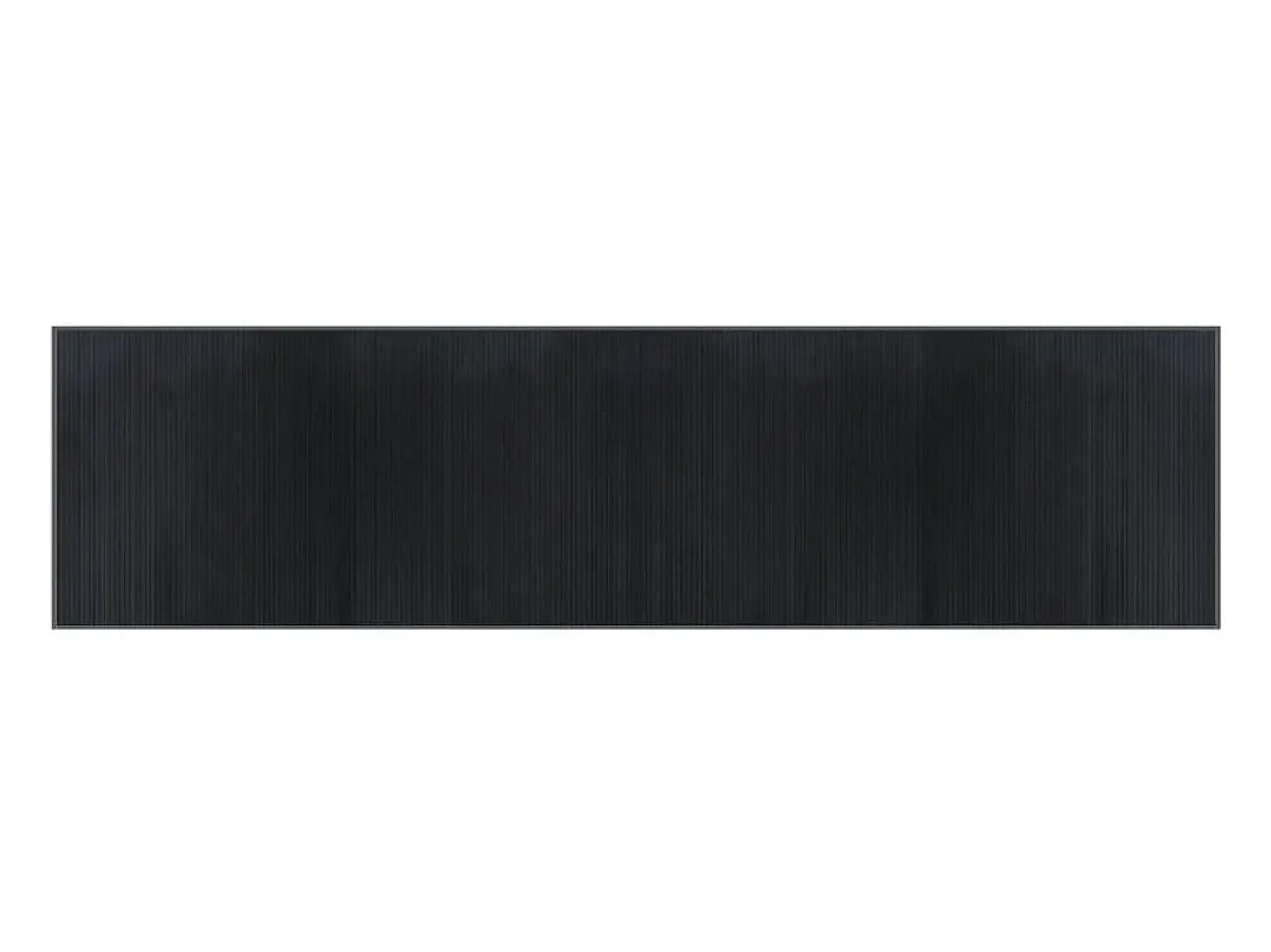 Alfombra rectangular gris 100x400 cm bambú