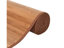 Alfombra rectangular natural de bambú 70x300 cm