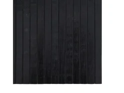Alfombra rectangular negra 70x300 cm bambú