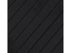 Alfombra rectangular negra 70x300 cm bambú