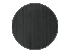 Alfombra redonda bambú gris 100 cm