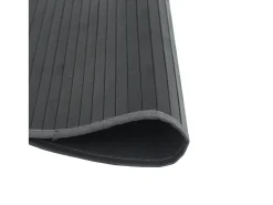 Alfombra redonda bambú gris 100 cm