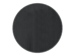 Alfombra redonda bambú gris 60 cm