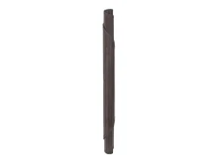 Alfombra redonda bambú marrón oscuro 60 cm