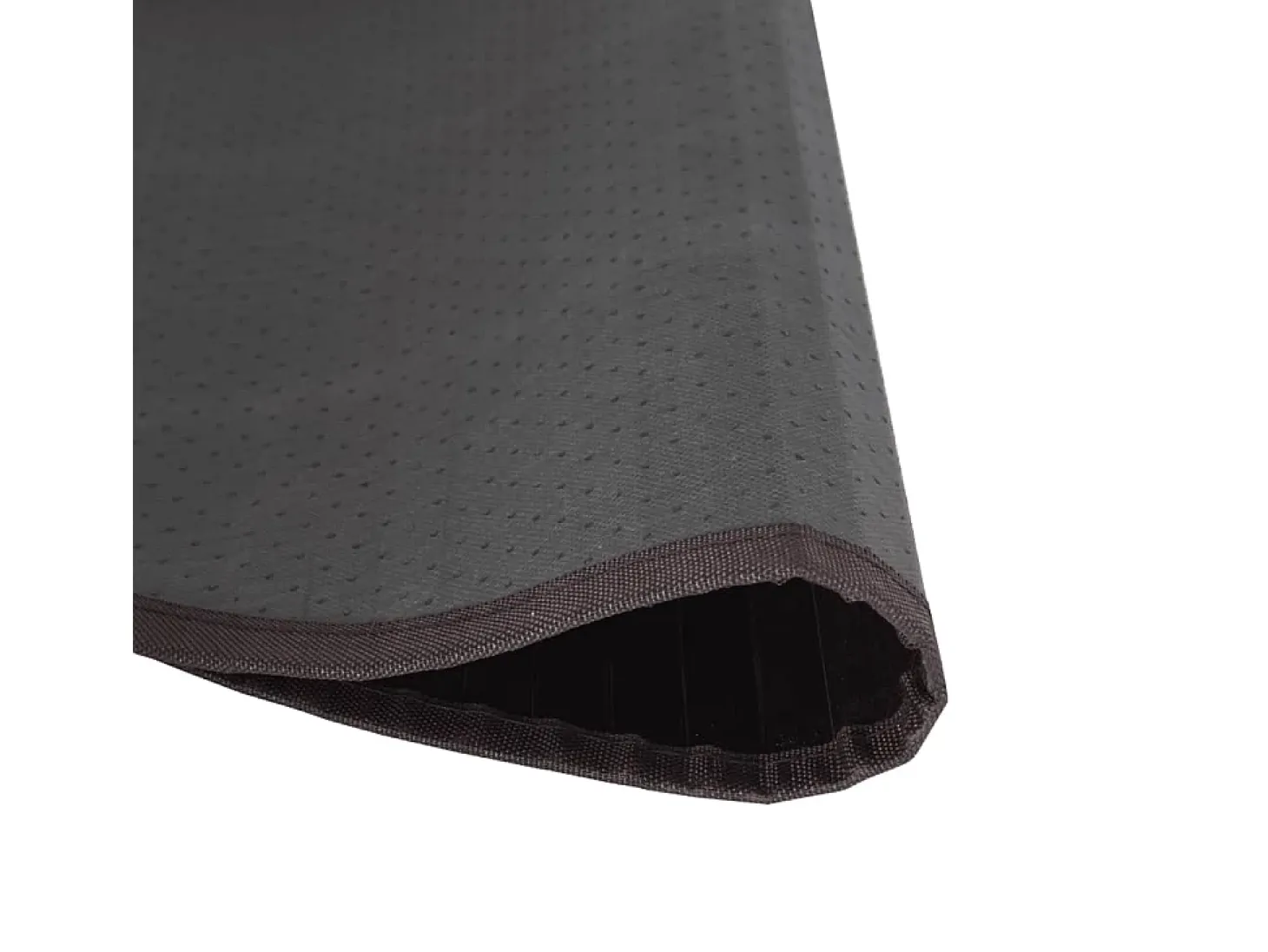 Alfombra redonda bambú marrón oscuro 100 cm