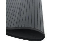 Alfombra redonda bambú negro 100 cm