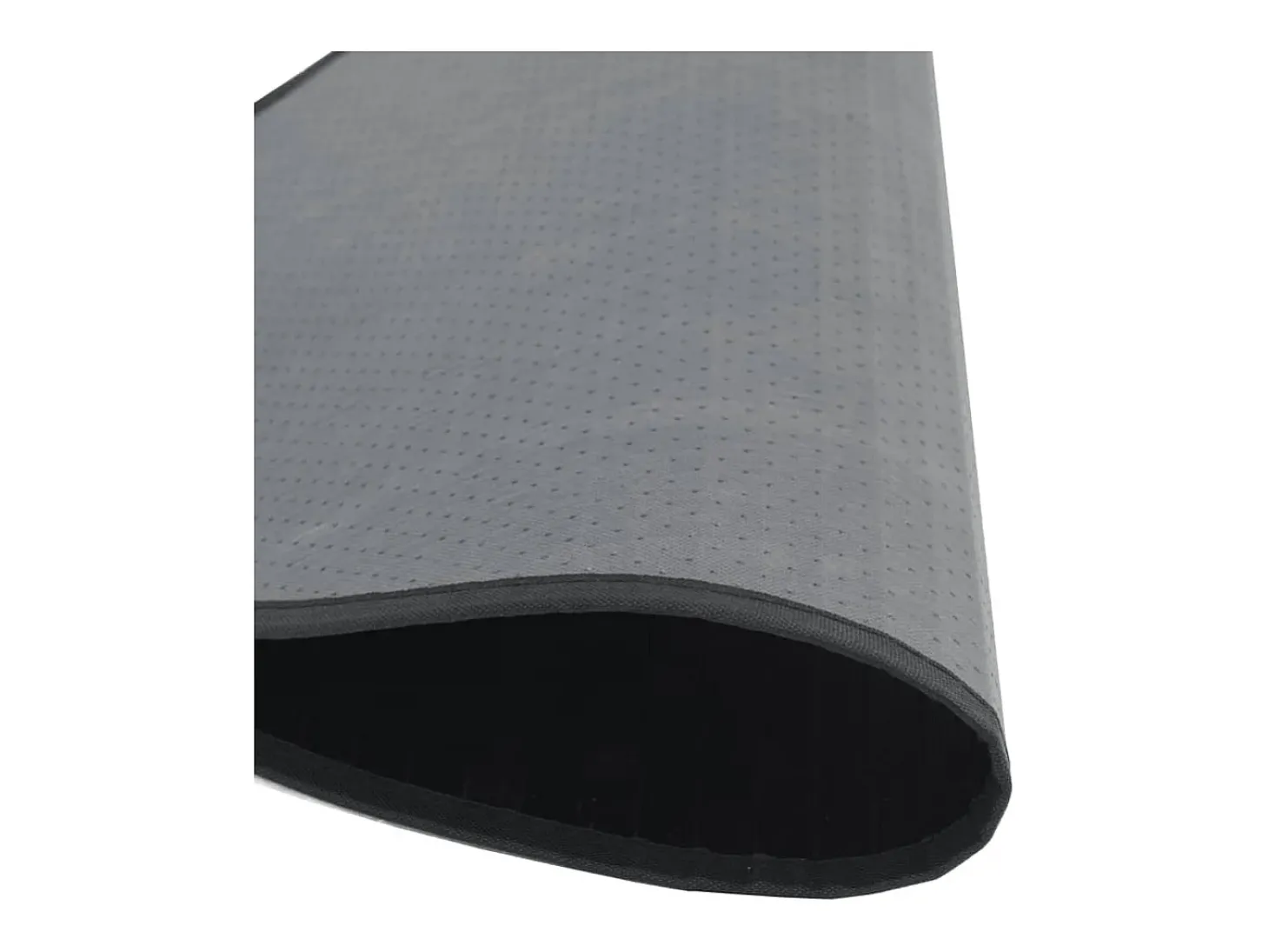 Alfombra redonda bambú negro 100 cm
