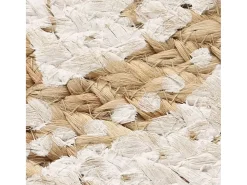 Alfombra redonda con estampado yute trenzado 120 cm ES72889