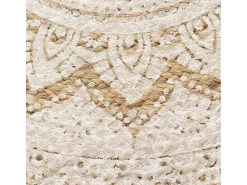 Alfombra redonda con estampado yute trenzado 150 cm ES49664