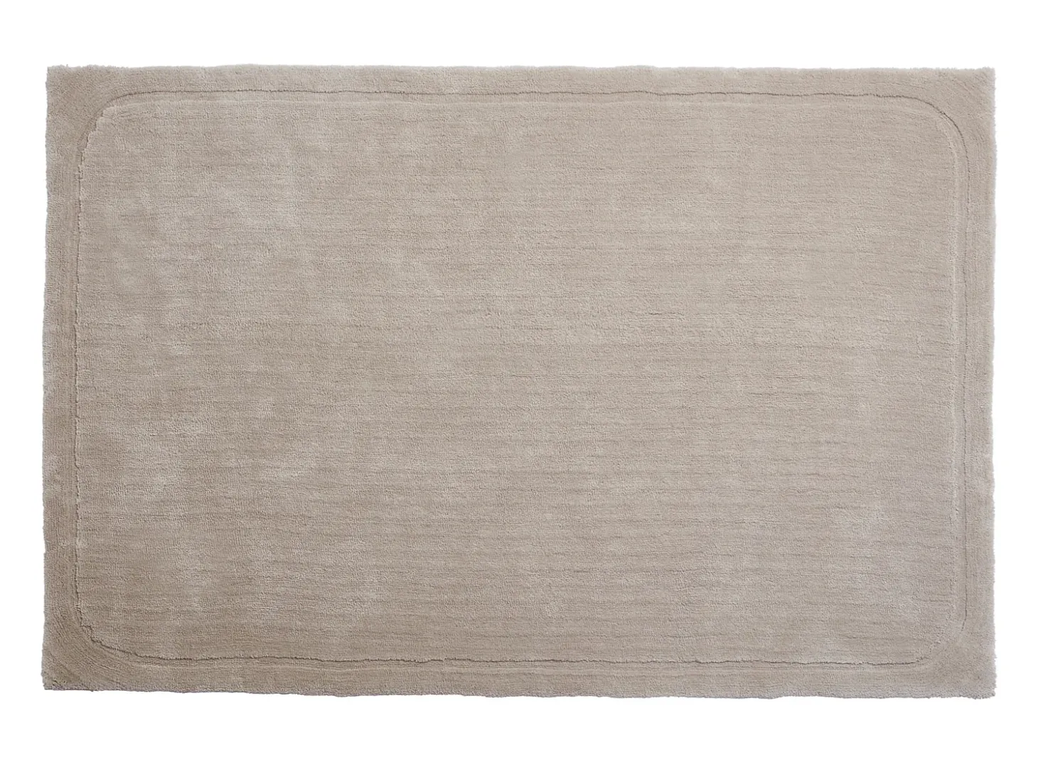 Alfombra redonda de pelo medio, 200 x 290 cm, Topo, VELINA