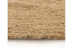 Alfombra redonda de yute trenzado 150 cm ES31631