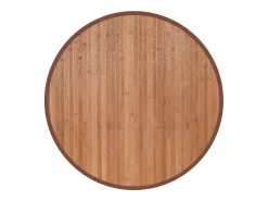 Alfombra redonda natural de bambú de 60 cm