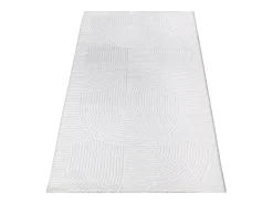 Alfombra Rio ala estar antideslizante arco, Blanquecino, 140 x 200 cm