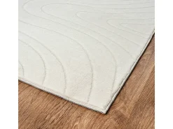 Alfombra Rio ala estar antideslizante océano, Crema, 160 x 220 cm