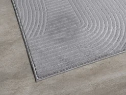 Alfombra Rio ala estar antideslizante arco, Gris, 160 x 220 cm