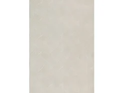 Alfombra Rio ala estar antideslizante 3D, Crema, 80 x 300 cm