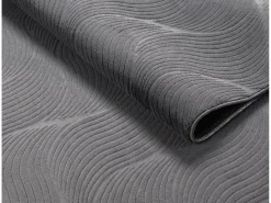 Alfombra Rio ala estar antideslizante 3D, Antracita, 120 x 160 cm
