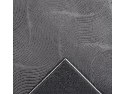 Alfombra Rio ala estar antideslizante 3D, Antracita, 140 x 200 cm