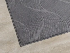Alfombra Rio ala estar antideslizante 3D, Antracita, 200 x 280 cm