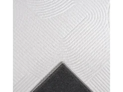 Alfombra Rio ala estar antideslizante arco, Blanquecino, 160 x 220 cm