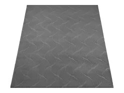 Alfombra Rio ala estar antideslizante 3D, Antracita, 80 x 300 cm
