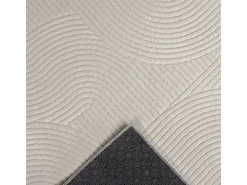 Alfombra Rio ala estar antideslizante arco, Crema, 240 x 340 cm