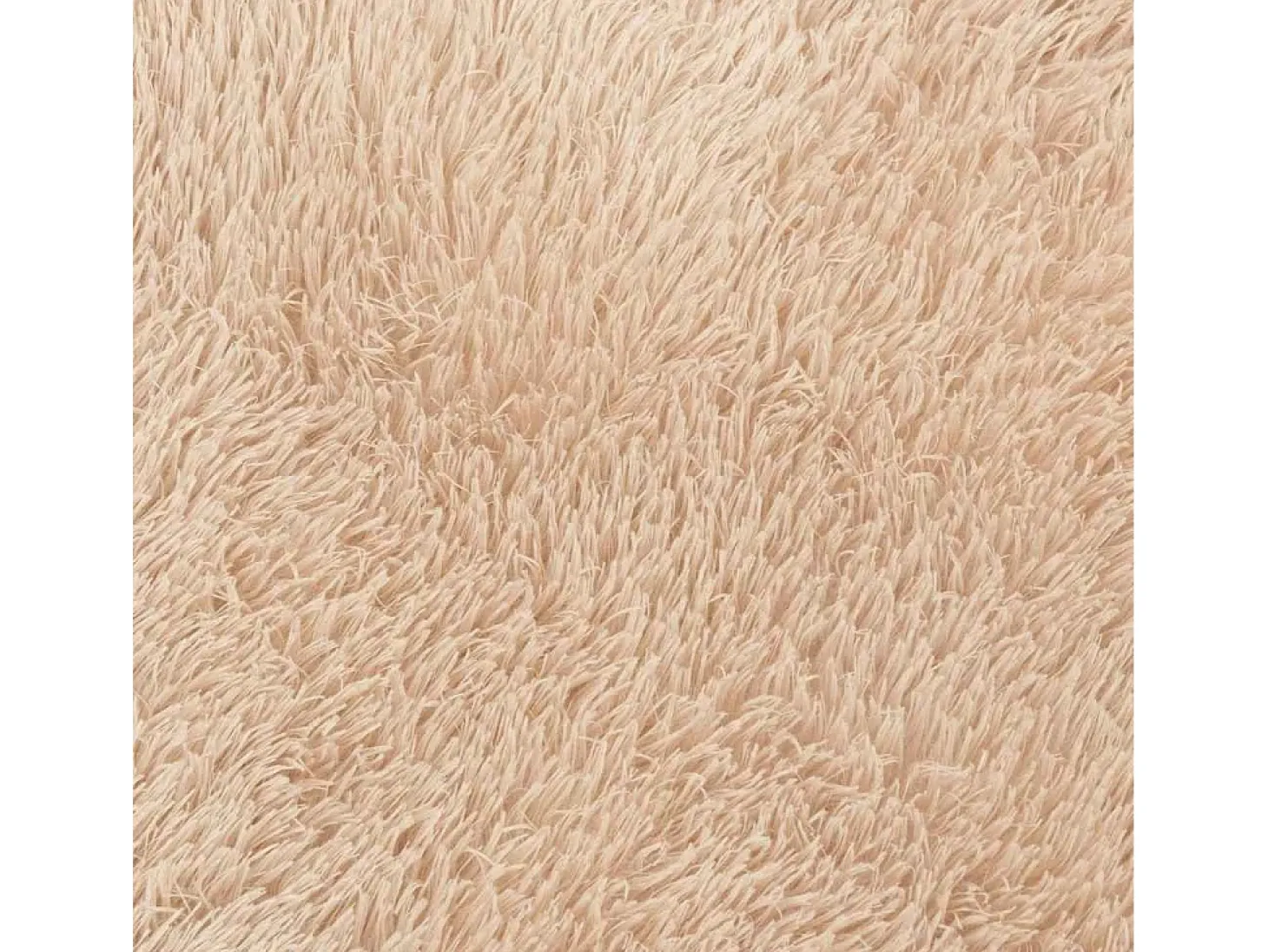 Alfombra shaggy de pelo largo NAVARRA beige 160x230 cm poliéster