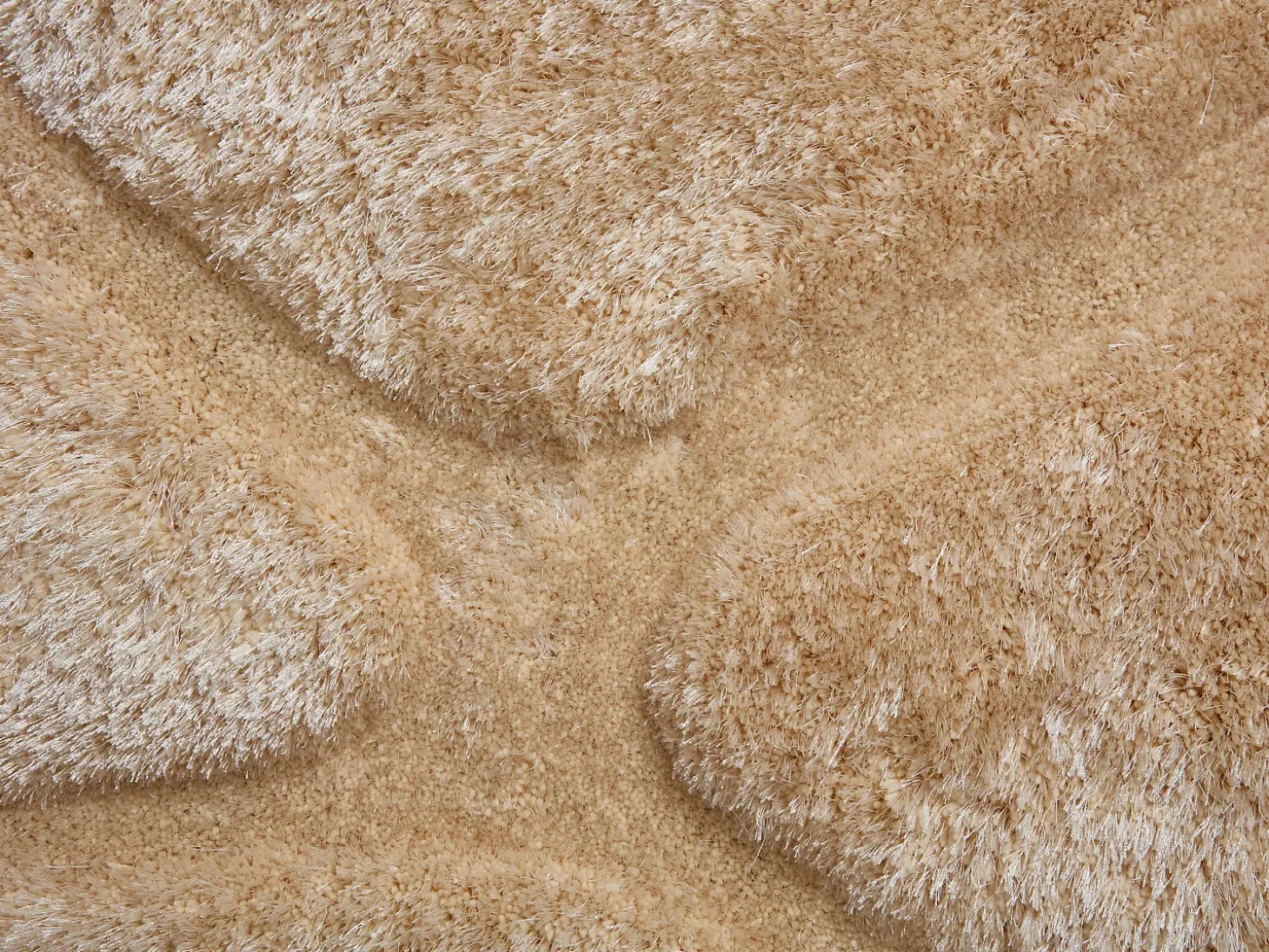 Alfombra shaggy de pelo largo - turquesa y gris - 160 x 230 cm - PIETRA