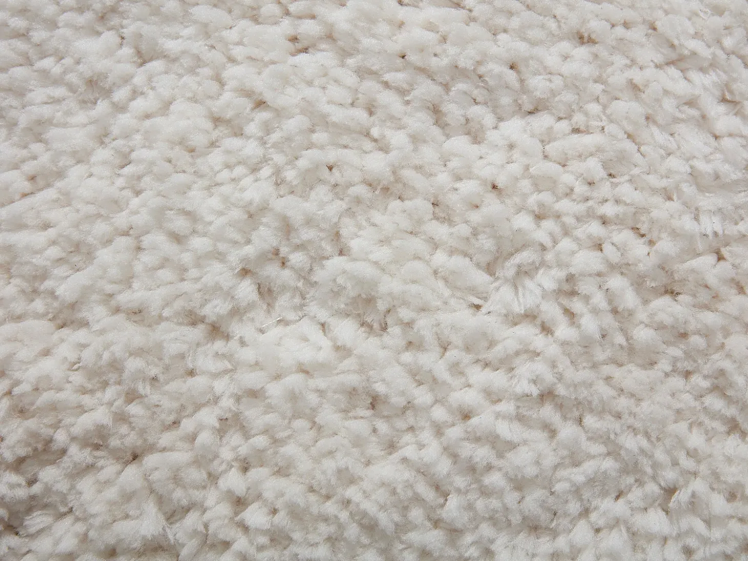 Alfombra shaggy de pelo largo bordes ondulados, 200 x 290 cm, Blanco, NERIDA