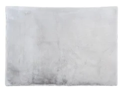 Alfombra shaggy de pelo largo efecto piel - 160 x 230 cm - Gris - BUNNY