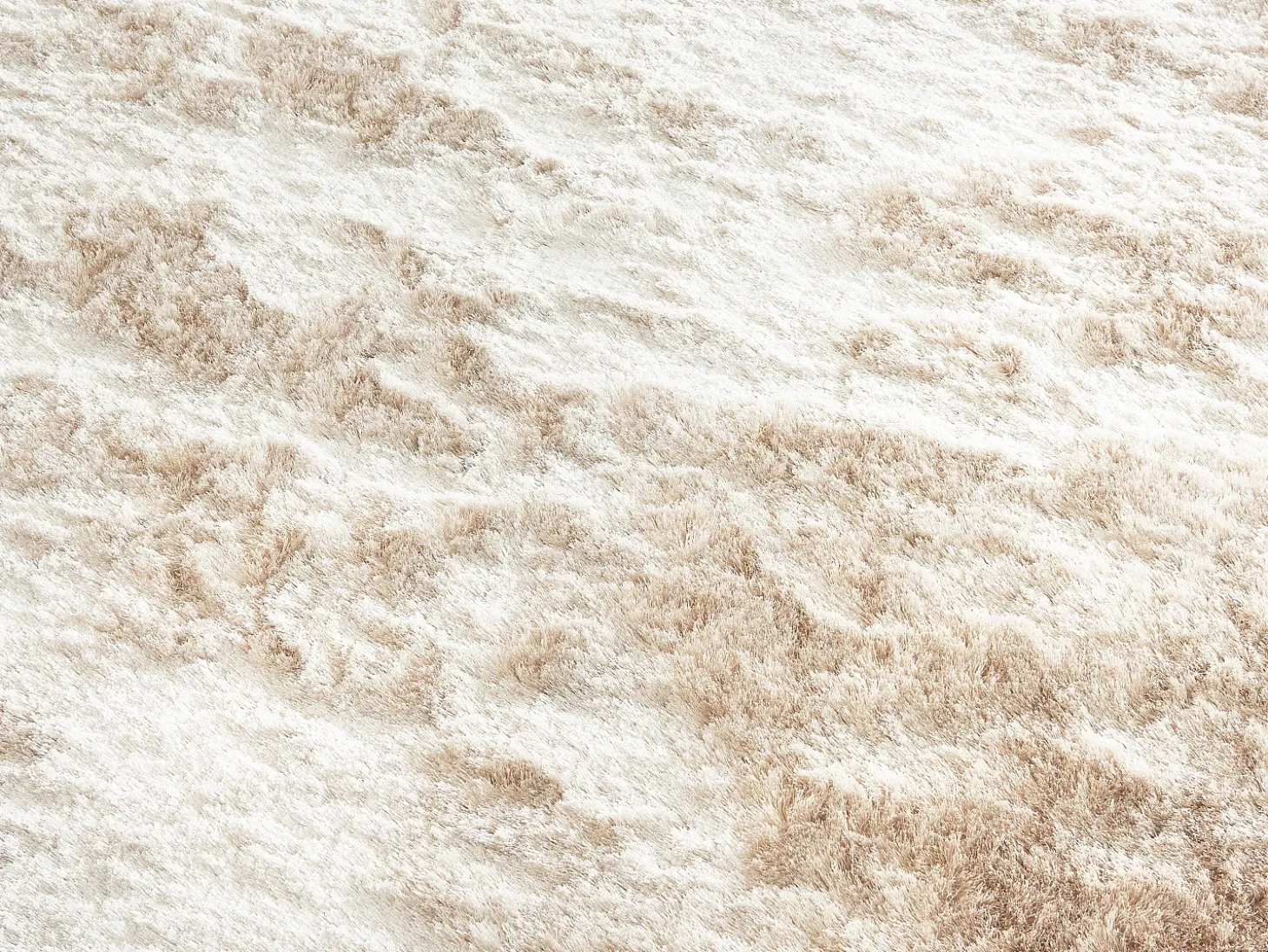 Alfombra shaggy de pelo largo ultra suave - 200 x 290 cm - Beige - DOLCE