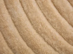 Alfombra shaggy de pelo largo en relieve, 200 x 290 cm, Beige oscuro, MERISA