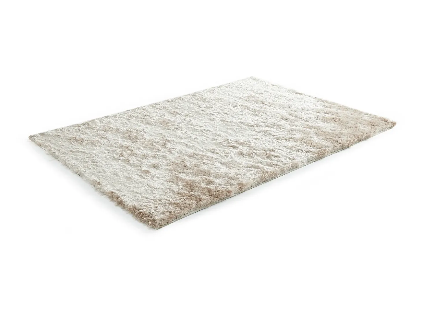 Alfombra shaggy de pelo largo ultra suave - 160 x 230 cm - Beige - DOLCE