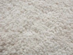 Alfombra shaggy de pelo largo con bordes ondulados, 160 x 230 cm, Blanco, NERIDA