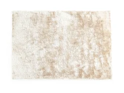 Alfombra shaggy de pelo largo ultra suave - 140 x 200 cm - Beige - DOLCE