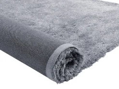 Alfombra shaggy mechas largas plateada 160x230 GLITTER