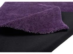 Alfombra Shaggy tejida a mano 140x200 cm Morado Cozy