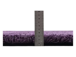 Alfombra Shaggy tejida a mano 140x200 cm Morado Cozy