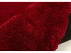 Alfombra Shaggy tejida a mano 80x120 cm Rojo Cozy