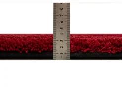 Alfombra Shaggy tejida a mano 140x200 cm Rojo Cozy