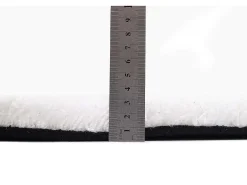 Alfombra Shaggy tejida a mano 135x200 cm Blanco Cozy