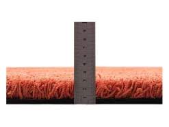 Alfombra Shaggy tejida a mano 135x200 cm Óxido Cozy