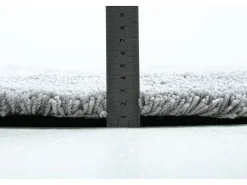 Alfombra Shaggy tejida a mano 190x190 cm Gris Cozy