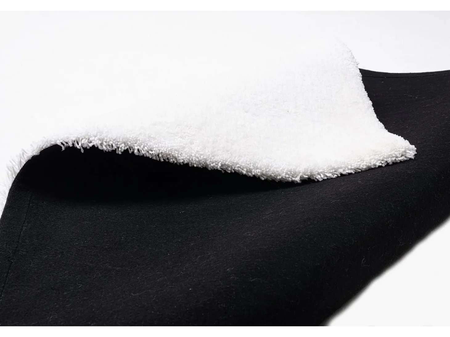 Alfombra Shaggy tejida a mano 190x290 cm Blanco Cozy