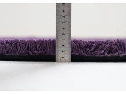Alfombra Shaggy tejida a mano 190x190 cm Morado Cozy