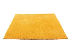 Alfombra Shaggy tejida a mano 85x155 cm Oro Cozy
