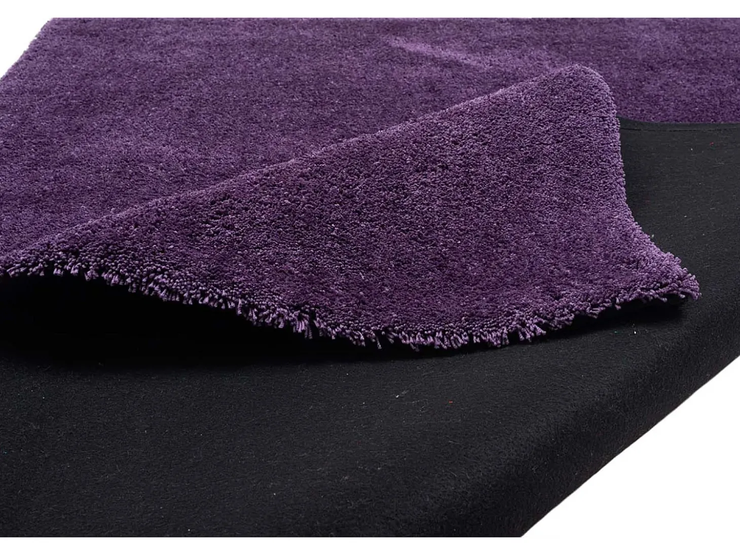 Alfombra Shaggy tejida a mano 65x135 cm Morado Cozy