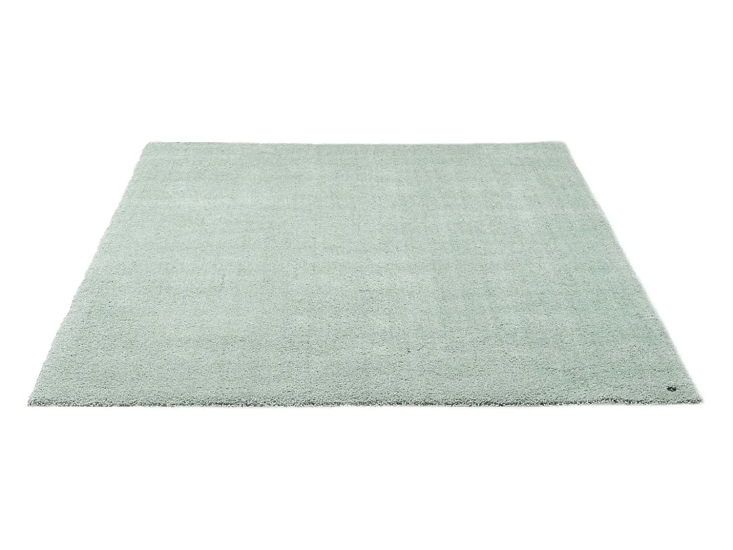 Alfombra Shaggy tejida a mano 65x135 cm Menta Cozy
