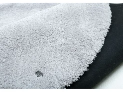 Alfombra Shaggy tejida a mano 100x100 cm Gris Cozy